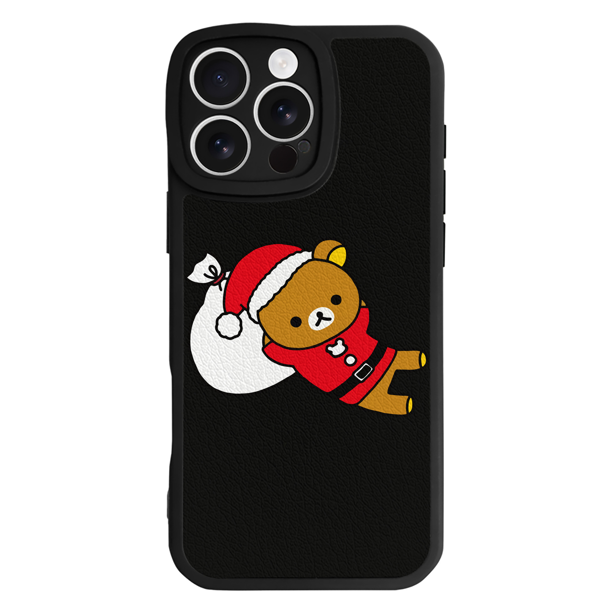 （画像用） リラックマ リラックマ キイロイトリ Rilakkuma Korilakkuma Kiiroitori 【iPhone 16シリーズ対応】シリコンスマホケース（レザー調） 材質：シリコン
